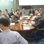 Our MBA students in the Board Room of Asset management